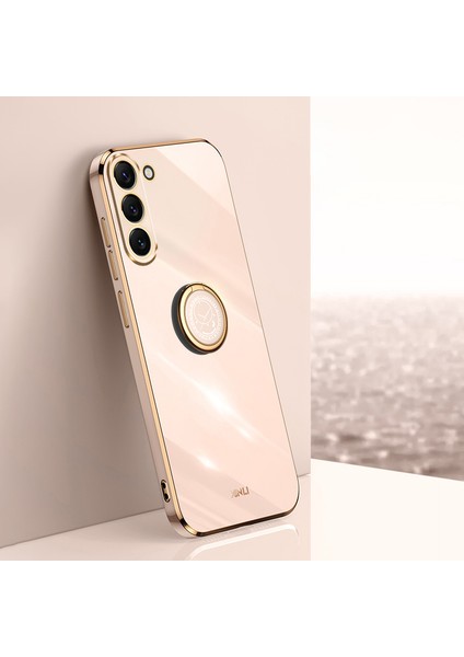 Xınlı Samsung Galaxy S24 Kılıf Elektrokaplama Tpu Telefon Halkası Kickstand Arka Kapak-Pembe (Yurt Dışından) indirimleri