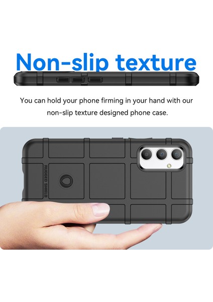 Samsung Galaxy A34 5g Için Telefon Kılıfı, Sağlam Kare Izgara Doku Darbeye Dayanıklı Yumuşak Tpu Arka Kapak-Siyah (Yurt Dışından) fırsatları