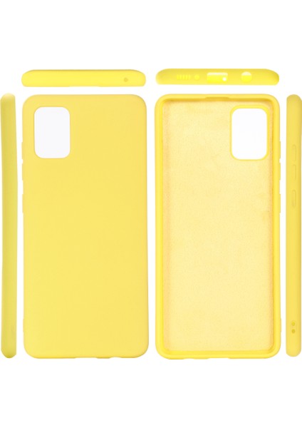 Esnek Sıvı Silikon Telefon Koruyucu Kılıf Samsung Galaxy A51 5g SM-A516-SARI (Yurt Dışından) indirimleri