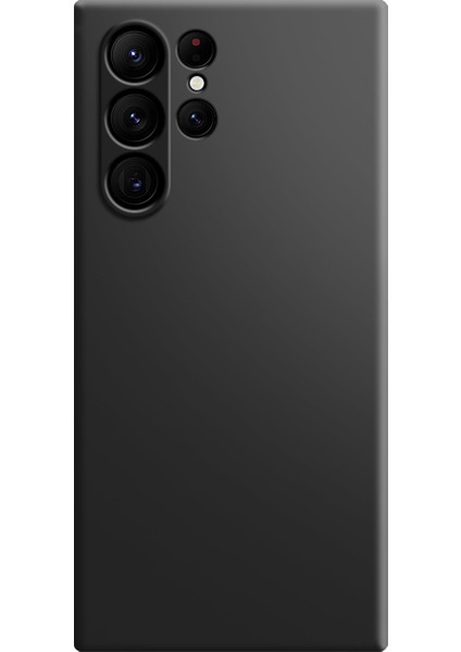 Samsung Galaxy S25 Ultra Tpu Kılıf Düz Kenar Koruma Telefon Kılıfı-Siyah (Yurt Dışından)