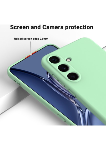 Samsung Galaxy S25+KILIF Sıvı Silikon Çizilmez Telefon Kılıfı El Askısı Ile-Yeşil (Yurt Dışından) modelleri
