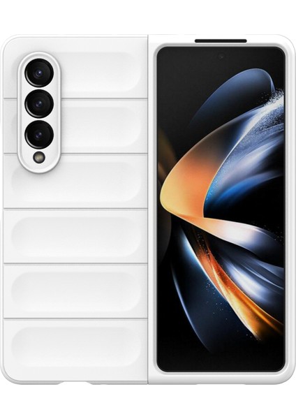 Samsung Galaxy Z Fold4 5g Telefon Kılıfı Sert Pc Darbeye Dayanıklı Kapak-Beyaz (Yurt Dışından) fiyatları