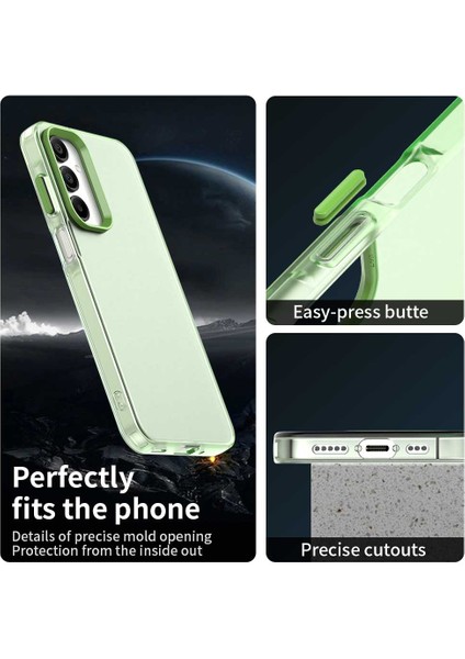 Samsung Galaxy A36 5G/A56 5g Kılıf Pc+Tpu+Pet Mat Düşmeye Karşı Dayanıklı Telefon Arka Kapağı-Yeşil (Yurt Dışından) modelleri