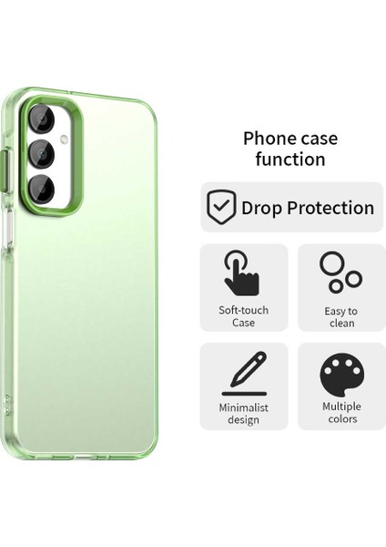 Samsung Galaxy A36 5G/A56 5g Kılıf Pc+Tpu+Pet Mat Düşmeye Karşı Dayanıklı Telefon Arka Kapağı-Yeşil (Yurt Dışından) fırsatları