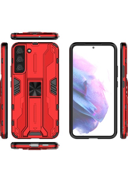 Samsung Galaxy S22 5g-Kırmızı Için Darbeye Dayanıklı Sert Pc+Yumuşak Tpu Hibrit Koruyucu Kılıf ve Ayaklık (Yurt Dışından) indirimleri