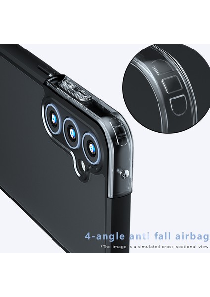 Samsung Galaxy S23 Fe Mat Kılıf Hava Yastığı Düşmeye Karşı Pc+Tpu Hibrit Telefon Kılıfı (Yurt Dışından) fiyatları