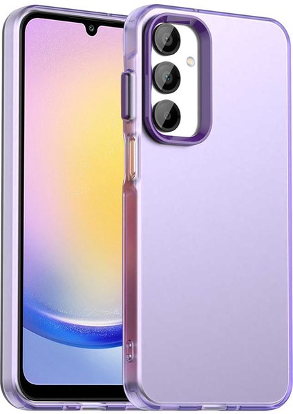 Samsung Galaxy A25 5g Kılıf Mat Düşmeye Karşı Dayanıklı Telefon Arka Kapağı-Mor (Yurt Dışından)