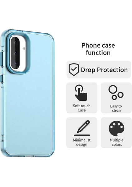 Samsung Galaxy A36 5G/A56 5g Kılıf Pc+Tpu+Pet Mat Düşmeye Karşı Dayanıklı Telefon Arka Kapağı-Mavi (Yurt Dışından) fırsatları