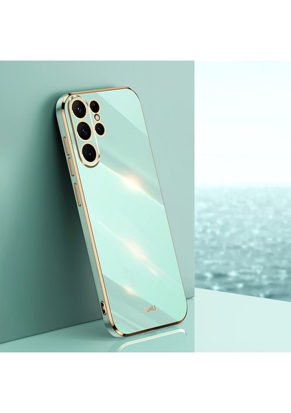 Xınlı Samsung Galaxy S24 Ultra Kılıf Elektrokaplama Çizilmez Telefon Tpu Kılıfı-Camgöbeği (Yurt Dışından) fiyatları