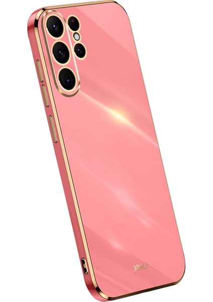 Xınlı Samsung Galaxy S24 Ultra Kılıf Elektrokaplama Çizilmez Telefon Tpu Kılıfı-Kırmızı (Yurt Dışından)
