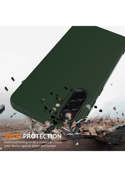 Samsung Galaxy A36 5g/galaxy A56 5g Kılıf Magsafe Anti-Düşme Sıvı Silikon Telefon Kılıfı ile Uyumlu-Koyu Yeşil (Yurt Dışından) modelleri