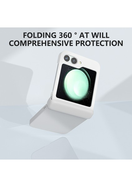 Samsung Galaxy Z Flip6 5g Kılıf Cilt-Dokunmatik Pc Telefon Kılıfı Menteşe Korumalı-Beyaz (Yurt Dışından) fırsatları