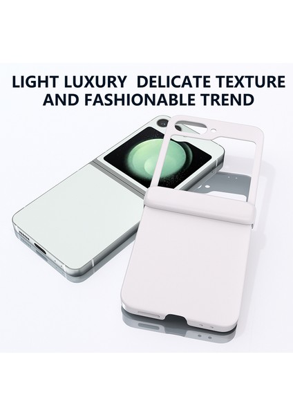 Samsung Galaxy Z Flip6 5g Kılıf Cilt-Dokunmatik Pc Telefon Kılıfı Menteşe Korumalı-Beyaz (Yurt Dışından) indirimleri