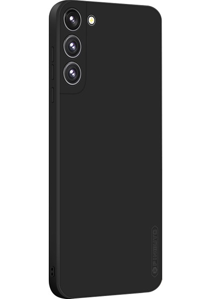 Pınwuyo Silikon Telefon Kılıfı Samsung Galaxy S22+5G, Kamera Korumalı Hassas Kesikler Ipeksi Elyaf Akın Koruyucu Kılıf-Siyah (Yurt Dışından)