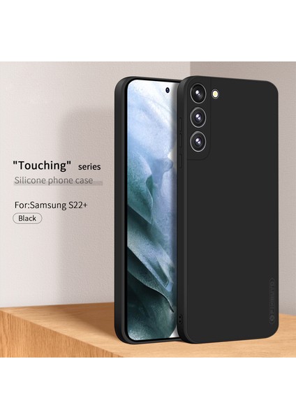 Pınwuyo Silikon Telefon Kılıfı Samsung Galaxy S22+5G, Kamera Korumalı Hassas Kesikler Ipeksi Elyaf Akın Koruyucu Kılıf-Siyah (Yurt Dışından) fırsatları