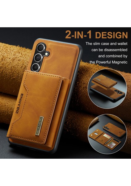 Dg.mıng M2 Serisi Samsung Galaxy A35 5g Kickstand Kılıf Çıkarılabilir Manyetik Cüzdan Telefon Kılıfı-Kahverengi (Yurt Dışından) indirimleri
