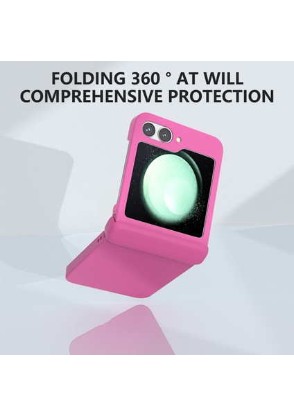 Samsung Galaxy Z Flip6 5g Kılıf Cilt-Dokunmatik Pc Telefon Kılıfı Menteşe Korumalı-Gül (Yurt Dışından) fırsatları