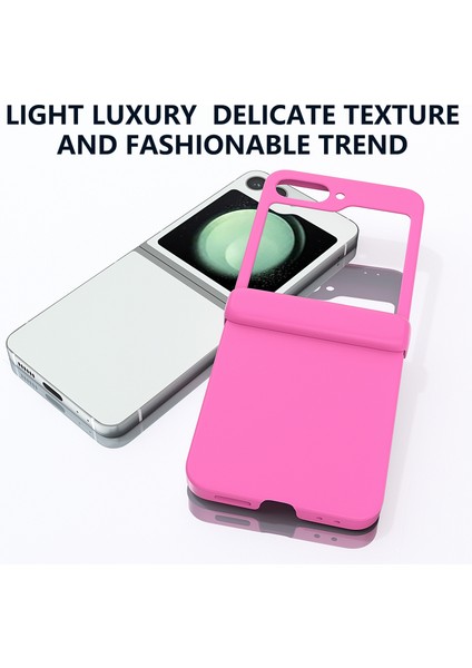 Samsung Galaxy Z Flip6 5g Kılıf Cilt-Dokunmatik Pc Telefon Kılıfı Menteşe Korumalı-Gül (Yurt Dışından) indirimleri