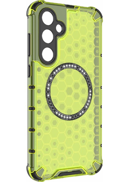 Samsung Galaxy A35 5g Manyetik Kılıf Petek Isı Dağılımı Tpu+Pc Telefon Kılıfı-Yeşil (Yurt Dışından) fırsatları