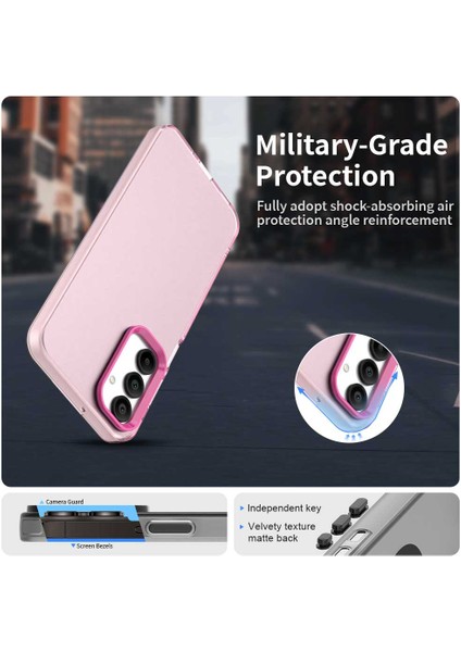 Samsung Galaxy A36 5G/A56 5g Kılıf Pc+Tpu+Pet Mat Düşmeye Karşı Dayanıklı Telefon Arka Kapağı-Kırmızı (Yurt Dışından) fiyatları