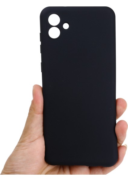 Samsung Galaxy A04 4g (164,4 x 76,3 x 9,1 Mm) Sıvı Silikon Telefon Kılıfı Çizilmez Yumuşak Elyaf Astarlı Kamera Koruma Kılıfı Kayışlı-Siyah (Yurt Dışından) fırsatları