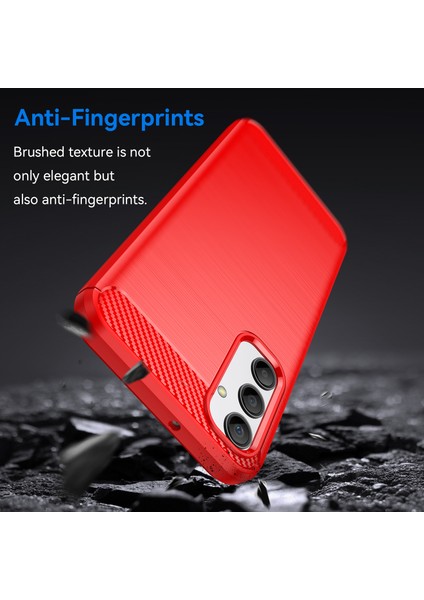 Samsung Galaxy A24 4g (162,1 x 77,6 x 8,3 Mm) Çizilmez Telefon Kılıfı Karbon Fiber Doku Fırçalanmış Yüzey Koruyucu Arka Kapak-Kırmızı (Yurt Dışından) indirimleri