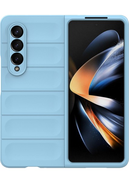 Samsung Galaxy Z Fold4 5g Telefon Kılıfı Sert Pc Darbeye Dayanıklı Kapak-Bebek Mavisi (Yurt Dışından) fiyatları