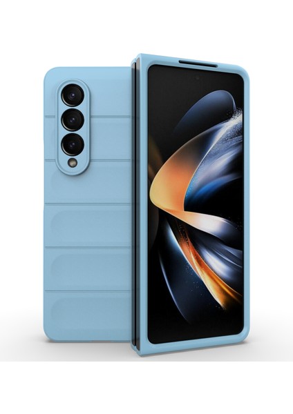 Samsung Galaxy Z Fold4 5g Telefon Kılıfı Sert Pc Darbeye Dayanıklı Kapak-Bebek Mavisi (Yurt Dışından) indirimleri