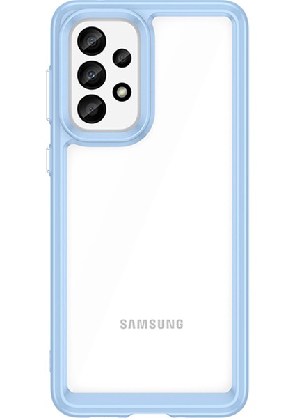 Samsung Galaxy A33 5g Tpu Çerçeve Akrilik Arka Kapak Düşmeye Dayanıklı Koruyucu Telefon Kılıfı-Mavi (Yurt Dışından) fiyatları