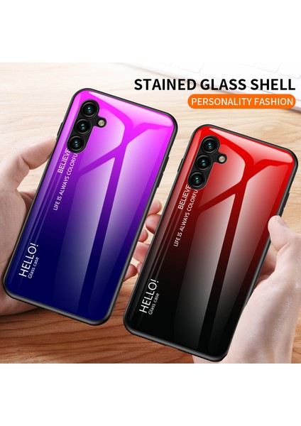 Samsung Galaxy A24 4g (162,1 x 77,6 x 8,3 Mm) Degrade Renkli Arka Ince Kılıf Pc + Tpu + Temperli Cam Telefon Kılıfı - Degrade Siyah Gri (Yurt Dışından) modelleri