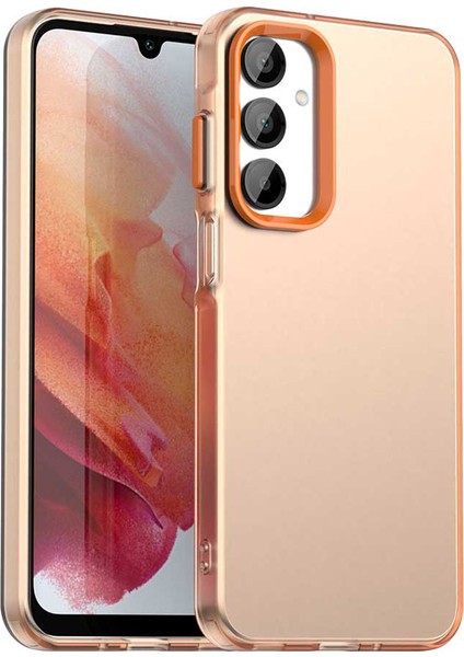 Samsung Galaxy A36 5G/A56 5g Kılıf Pc+Tpu+Pet Mat Düşmeye Karşı Dayanıklı Telefon Arka Kapağı-Turuncu (Yurt Dışından)