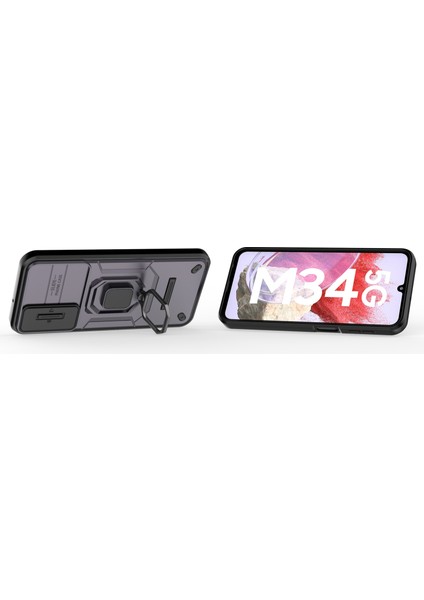 Samsung Galaxy M34 5G/F34 5g Kılıf Slayt Lens Koruyucu Pc+Tpu Telefon Koruyucu Kılıf-Mor (Yurt Dışından) fırsatları