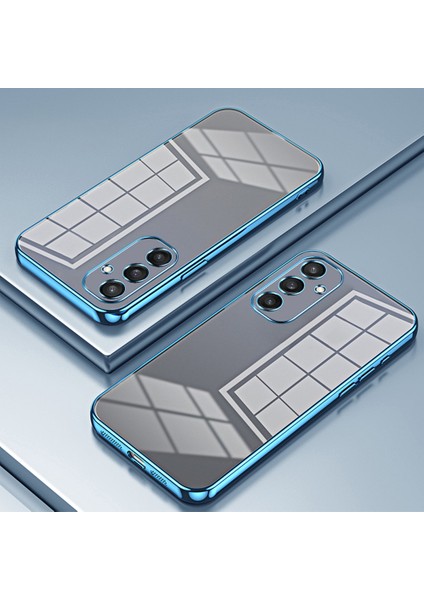 Samsung Galaxy S25 Kılıf Galvanik Çerçeve Yumuşak Tpu Telefon Kılıfı-Mavi (Yurt Dışından) fiyatları