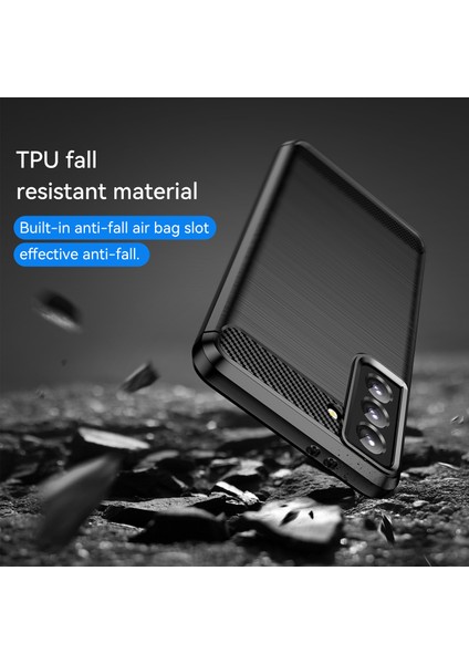 1.8mm Isı Dağıtıcı Tpu Kılıf Çizilmez Düşmez Karbon Fiber Dokulu Telefon Kılıfı Fırçalanmış Yüzeyli Samsung Galaxy S21 4g/5g-Siyah (Yurt Dışından) indirimleri