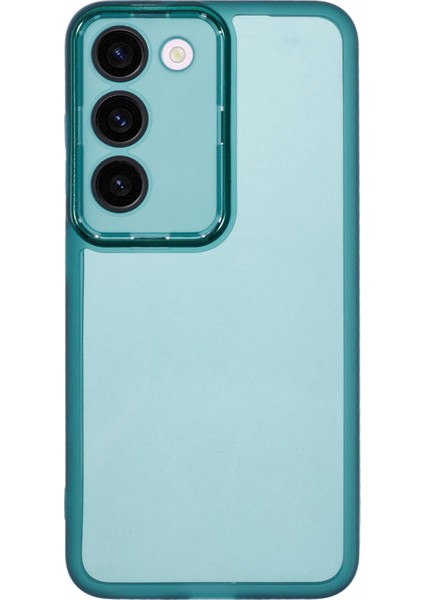 Dksm Serisi Samsung Galaxy S22+5G Kılıf Elektrokaplama Kamera Çerçevesi Tpu Telefon Kılıfı-Şeffaf Ordu Yeşili (Yurt Dışından)