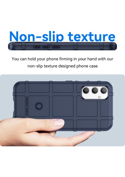 Samsung Galaxy A34 5g Için Telefon Kılıfı, Sağlam Kare Izgara Doku Darbeye Dayanıklı Yumuşak Tpu Arka Kapak-Mavi (Yurt Dışından) fırsatları