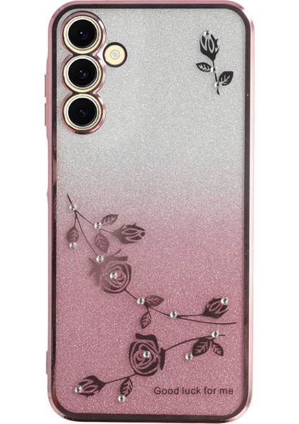 Kadem Samsung Galaxy A36 5g Kılıf Çiçek Tpu Esnek Degrade Telefon Kılıfı-Rose Goldı (Yurt Dışından)