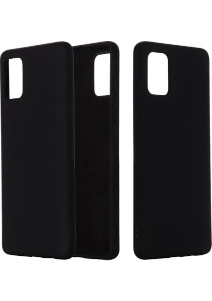 Esnek Sıvı Silikon Telefon Koruyucu Kılıf Samsung Galaxy A51 5g SM-A516-SIYAH (Yurt Dışından)