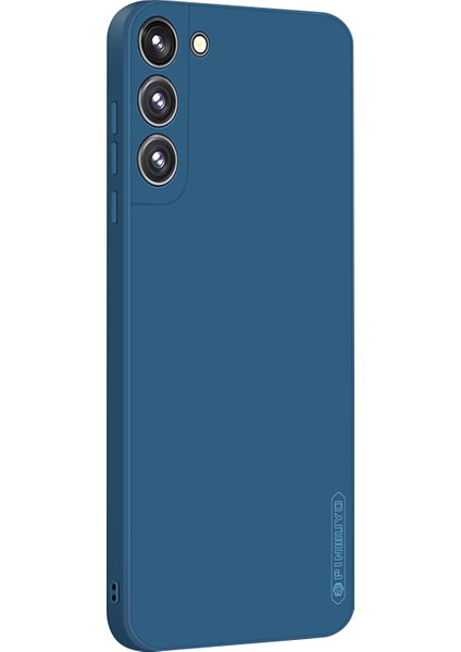 Pınwuyo Silikon Telefon Kılıfı Samsung Galaxy S22+5G, Kamera Korumalı Hassas Kesikler Ipeksi Elyaf Akın Koruyucu Kılıf-Mavi (Yurt Dışından)