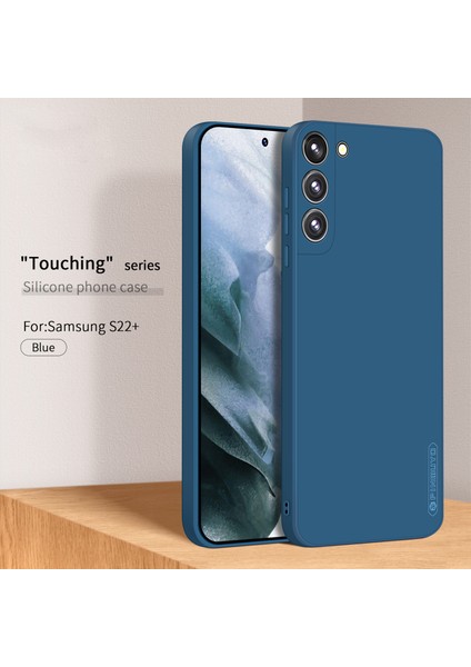 Pınwuyo Silikon Telefon Kılıfı Samsung Galaxy S22+5G, Kamera Korumalı Hassas Kesikler Ipeksi Elyaf Akın Koruyucu Kılıf-Mavi (Yurt Dışından) fiyatları
