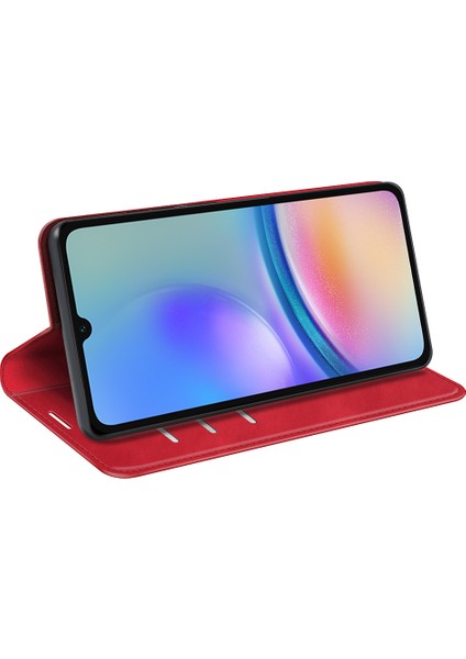 Samsung Galaxy A05S 4g Kılıf Cüzdan Standı Pu Deri Cilt-Dokunmatik Cep Telefonu Kılıfı-Kırmızı (Yurt Dışından) fırsatları