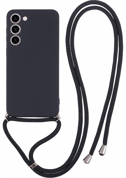 Samsung Galaxy S23 Tpu Kılıf Ka Telefon Kılıfı Uzun Askılı-Siyah (Yurt Dışından)