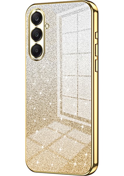 Samsung Galaxy A26 5g Kılıf Galvanik Degrade Parıltılı Tpu Telefon Kılıfı-Altın (Yurt Dışından)