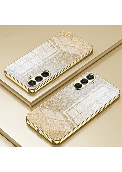 Samsung Galaxy A26 5g Kılıf Galvanik Degrade Parıltılı Tpu Telefon Kılıfı-Altın (Yurt Dışından) indirimleri