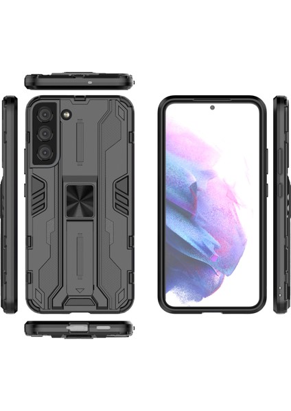 Samsung Galaxy S22 5g-Siyah Için Darbeye Dayanıklı Sert Pc+Yumuşak Tpu Hibrit Koruyucu Kılıf ve Ayaklık (Yurt Dışından) indirimleri