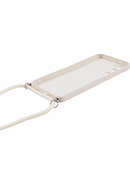 Samsung Galaxy S23 Tpu Kılıf Ka Telefon Kılıfı Uzun Askılı-Beyaz (Yurt Dışından) fırsatları