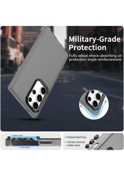 Samsung Galaxy S23 Ultra Kılıf Pc+Tpu+Pet Mat Düşmeye Karşı Dayanıklı Telefon Arka Kapağı-Siyah (Yurt Dışından) fiyatları