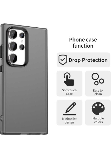Samsung Galaxy S23 Ultra Kılıf Pc+Tpu+Pet Mat Düşmeye Karşı Dayanıklı Telefon Arka Kapağı-Siyah (Yurt Dışından) fırsatları