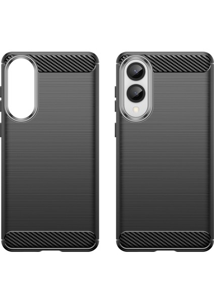 Samsung Galaxy S25 EDGE/S25 Slim Kılıf Koruyucu Telefon Kılıfı Karbon Fiber Doku Fırçalanmış-Siyah (Yurt Dışından) fırsatları