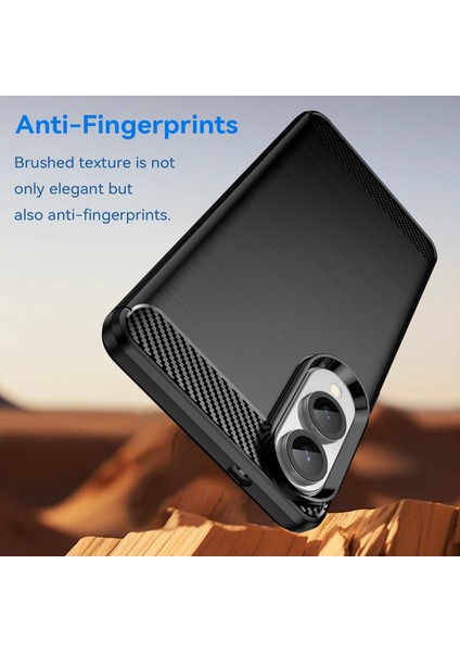 Samsung Galaxy S25 EDGE/S25 Slim Kılıf Koruyucu Telefon Kılıfı Karbon Fiber Doku Fırçalanmış-Siyah (Yurt Dışından) indirimleri